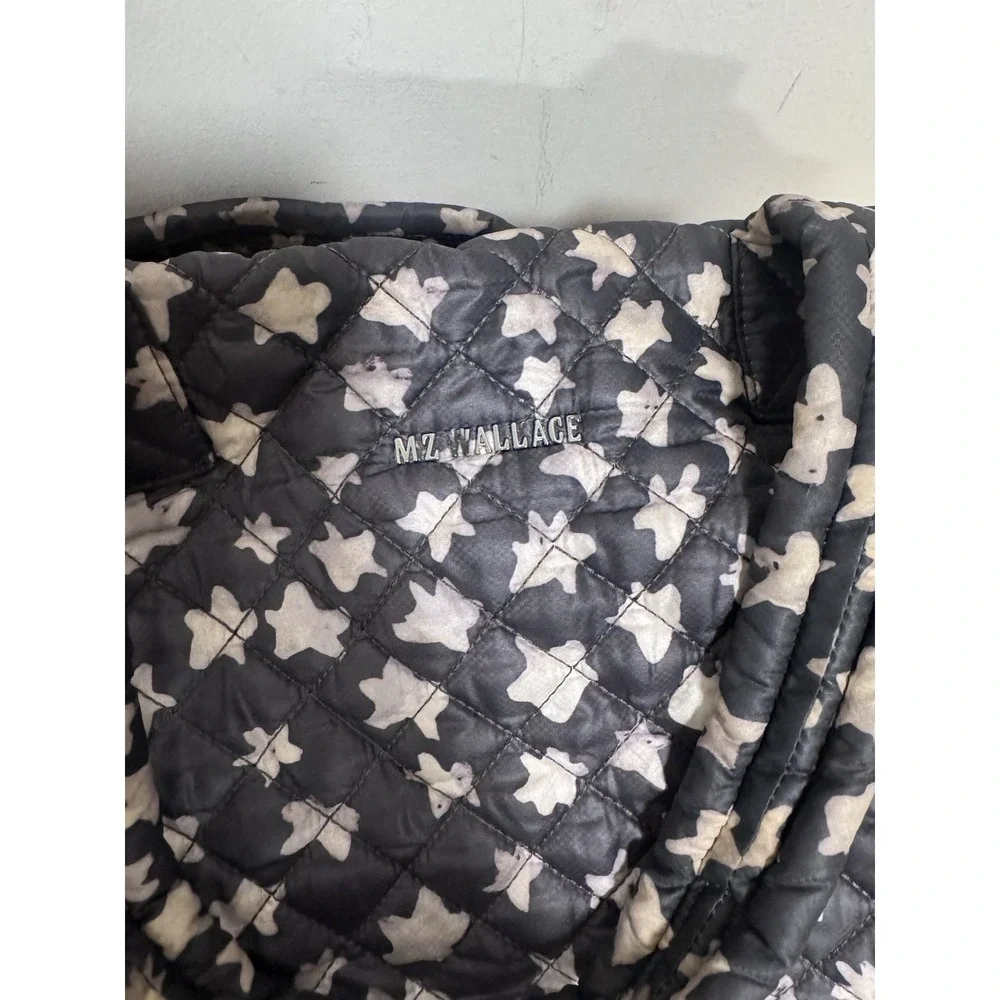 MZ Wallace Medium Metro Tote Quilted All Over Star Print bag Rare - Picture 6 of 13